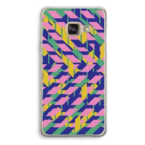 CaseCompany Skew Blush 1: Samsung A3 (2017) Transparant Hoesje