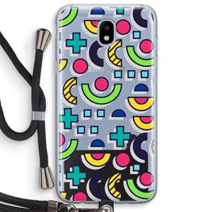 CaseCompany 8-bit N°6: Samsung Galaxy J5 (2017) Transparant Hoesje met koord