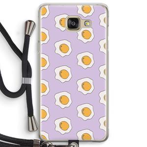 CaseCompany Bacon to my eggs #1: Samsung Galaxy A5 (2016) Transparant Hoesje met koord