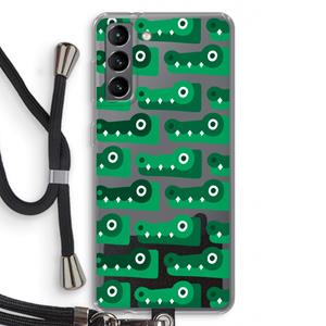 CaseCompany Crocs: Samsung Galaxy S21 Transparant Hoesje met koord