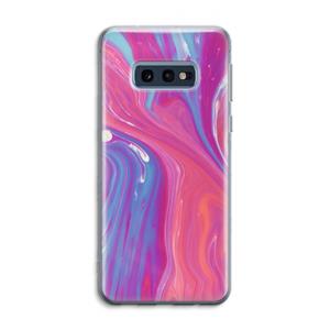 CaseCompany Paarse stroom: Samsung Galaxy S10e Transparant Hoesje