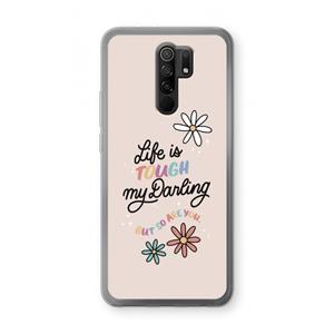 CaseCompany Tough Life: Xiaomi Redmi 9 Transparant Hoesje