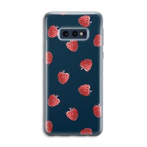 CaseCompany Framboosjes: Samsung Galaxy S10e Transparant Hoesje