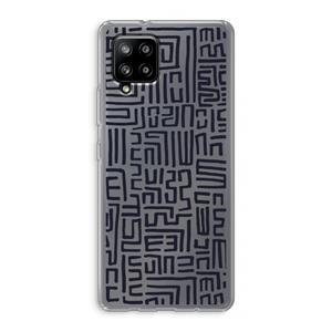 CaseCompany Moroccan Print: Samsung Galaxy A42 5G Transparant Hoesje