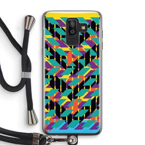 CaseCompany Skew Bee 1: Samsung Galaxy J8 (2018) Transparant Hoesje met koord