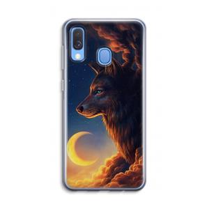 CaseCompany Night Guardian: Samsung Galaxy A40 Transparant Hoesje