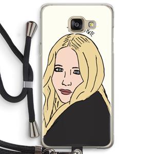 CaseCompany Mary Kate: Samsung Galaxy A5 (2016) Transparant Hoesje met koord