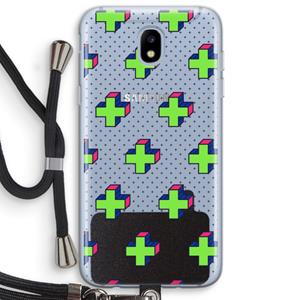 CaseCompany 8-bit N°10: Samsung Galaxy J5 (2017) Transparant Hoesje met koord