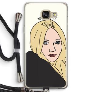 CaseCompany Ashley: Samsung Galaxy A5 (2016) Transparant Hoesje met koord