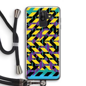 CaseCompany Skew Bee 3: Samsung Galaxy J8 (2018) Transparant Hoesje met koord