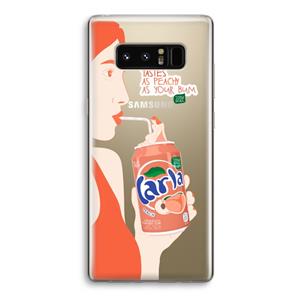 CaseCompany Peach please!: Samsung Galaxy Note 8 Transparant Hoesje