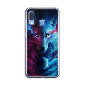CaseCompany Where Light And Dark Meet: Samsung Galaxy A40 Transparant Hoesje