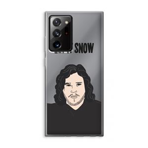 CaseCompany Let It Snow: Samsung Galaxy Note 20 Ultra / Note 20 Ultra 5G Transparant Hoesje