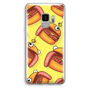 CaseCompany Hamburger: Samsung Galaxy S9 Transparant Hoesje