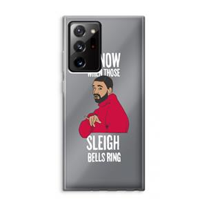 CaseCompany Sleigh Bells Ring: Samsung Galaxy Note 20 Ultra / Note 20 Ultra 5G Transparant Hoesje