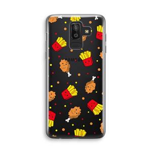 CaseCompany Chicken 'n Fries: Samsung Galaxy J8 (2018) Transparant Hoesje