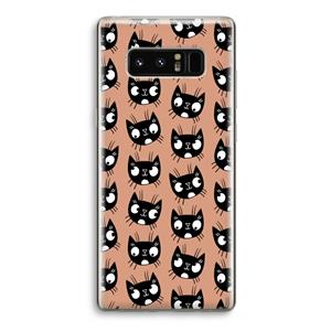 CaseCompany Kat: Samsung Galaxy Note 8 Transparant Hoesje