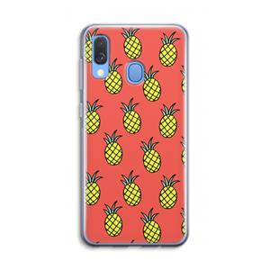 CaseCompany Ananas: Samsung Galaxy A40 Transparant Hoesje