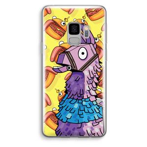 CaseCompany Loot Burger: Samsung Galaxy S9 Transparant Hoesje