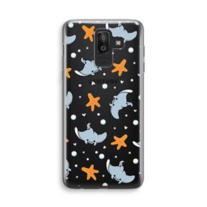 CaseCompany Manta: Samsung Galaxy J8 (2018) Transparant Hoesje