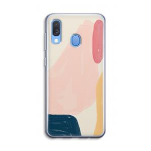 CaseCompany Saturday Flow: Samsung Galaxy A40 Transparant Hoesje