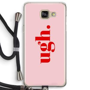 CaseCompany Ugh: Samsung Galaxy A5 (2016) Transparant Hoesje met koord