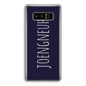 CaseCompany Joengneuh!: Samsung Galaxy Note 8 Transparant Hoesje