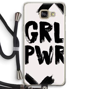 CaseCompany Girl Power #2: Samsung Galaxy A5 (2016) Transparant Hoesje met koord