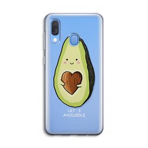 CaseCompany Avocuddle: Samsung Galaxy A40 Transparant Hoesje