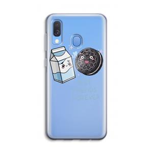 CaseCompany Best Friend Forever: Samsung Galaxy A40 Transparant Hoesje