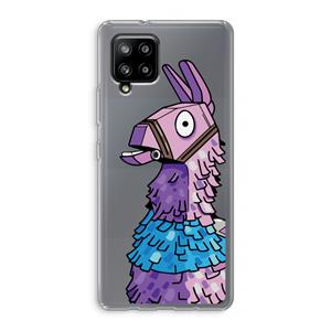 CaseCompany Lama: Samsung Galaxy A42 5G Transparant Hoesje