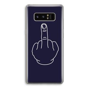CaseCompany F**k U: Samsung Galaxy Note 8 Transparant Hoesje