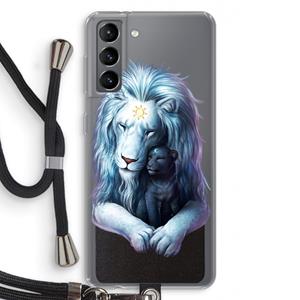 CaseCompany Child Of Light: Samsung Galaxy S21 Transparant Hoesje met koord