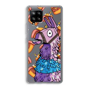 CaseCompany Loot Burger: Samsung Galaxy A42 5G Transparant Hoesje