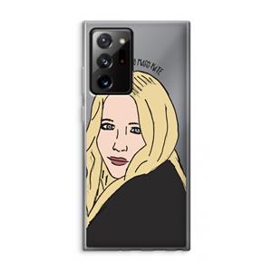 CaseCompany Mary Kate: Samsung Galaxy Note 20 Ultra / Note 20 Ultra 5G Transparant Hoesje