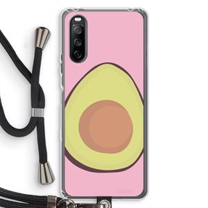 CaseCompany Avocado: Sony Sony Xperia 10 III Transparant Hoesje met koord