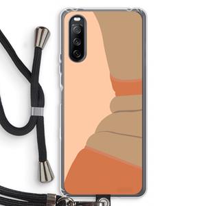 CaseCompany Bikini: Sony Sony Xperia 10 III Transparant Hoesje met koord