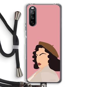 CaseCompany Confidence: Sony Sony Xperia 10 III Transparant Hoesje met koord
