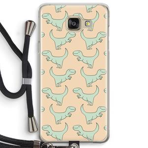 CaseCompany Dinos: Samsung Galaxy A5 (2016) Transparant Hoesje met koord