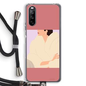 CaseCompany Cosy: Sony Sony Xperia 10 III Transparant Hoesje met koord