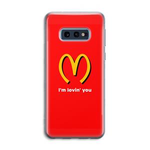 CaseCompany I'm lovin' you: Samsung Galaxy S10e Transparant Hoesje