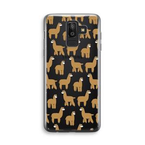 CaseCompany Alpacas: Samsung Galaxy J8 (2018) Transparant Hoesje