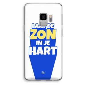 CaseCompany Laat de zon in je hart: Samsung Galaxy S9 Transparant Hoesje