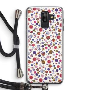 CaseCompany Planets Space: Samsung Galaxy J8 (2018) Transparant Hoesje met koord