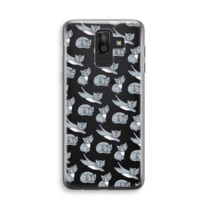CaseCompany Poezen: Samsung Galaxy J8 (2018) Transparant Hoesje
