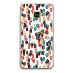 CaseCompany Tropical Dots: Samsung A3 (2017) Transparant Hoesje