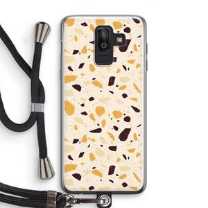 CaseCompany Terrazzo N°13: Samsung Galaxy J8 (2018) Transparant Hoesje met koord