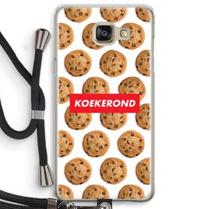 CaseCompany Koekerond: Samsung Galaxy A5 (2016) Transparant Hoesje met koord