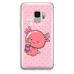 CaseCompany Love You A Lotl: Samsung Galaxy S9 Transparant Hoesje