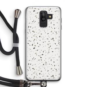 CaseCompany Terrazzo N°14: Samsung Galaxy J8 (2018) Transparant Hoesje met koord